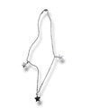 Silver linked charmed necklaces
