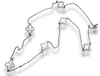 Silver linked charmed necklaces
