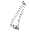 Silver linked charmed bracelets