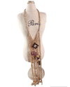 Gold-Plated Statement Linked Bib Charmed Choker