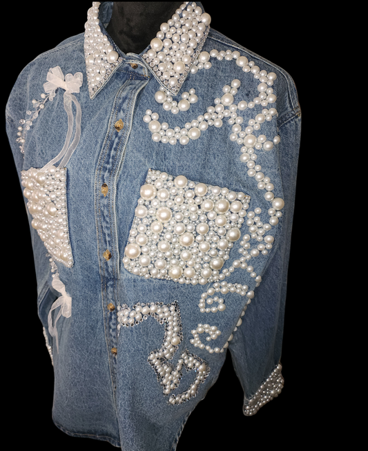Mylessa- Pearly Denim Shirt