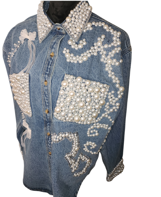 Mylessa- Pearly Denim Shirt