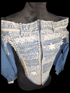 Sexy Mama- Blue Denim Pearl Bustier