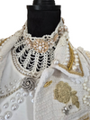 Ivory Pearl Cascade Collar Necklace