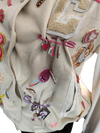 Retro 90's Style Embellished, Junk, Blinged Baseball Jacket