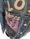 L.O.V.E. Denim & Sequin jacket
