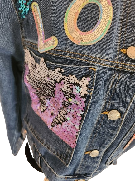 L.O.V.E. Denim & Sequin jacket
