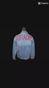 Penelope- Pretty Pink studded Denim Jacket
