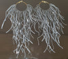 Boho Leather Fringed Earrings – Handcrafted Statement Jewelry