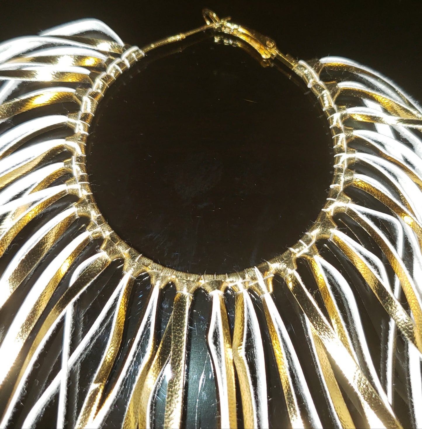 Boho Leather Fringed Earrings – Handcrafted Statement Jewelry