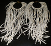 Boho Leather Fringed Earrings – Handcrafted Statement Jewelry