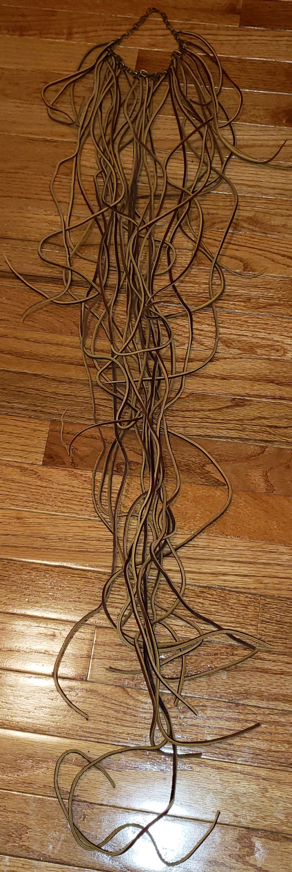Long Brown Boogie Down Premium Leather Fringe