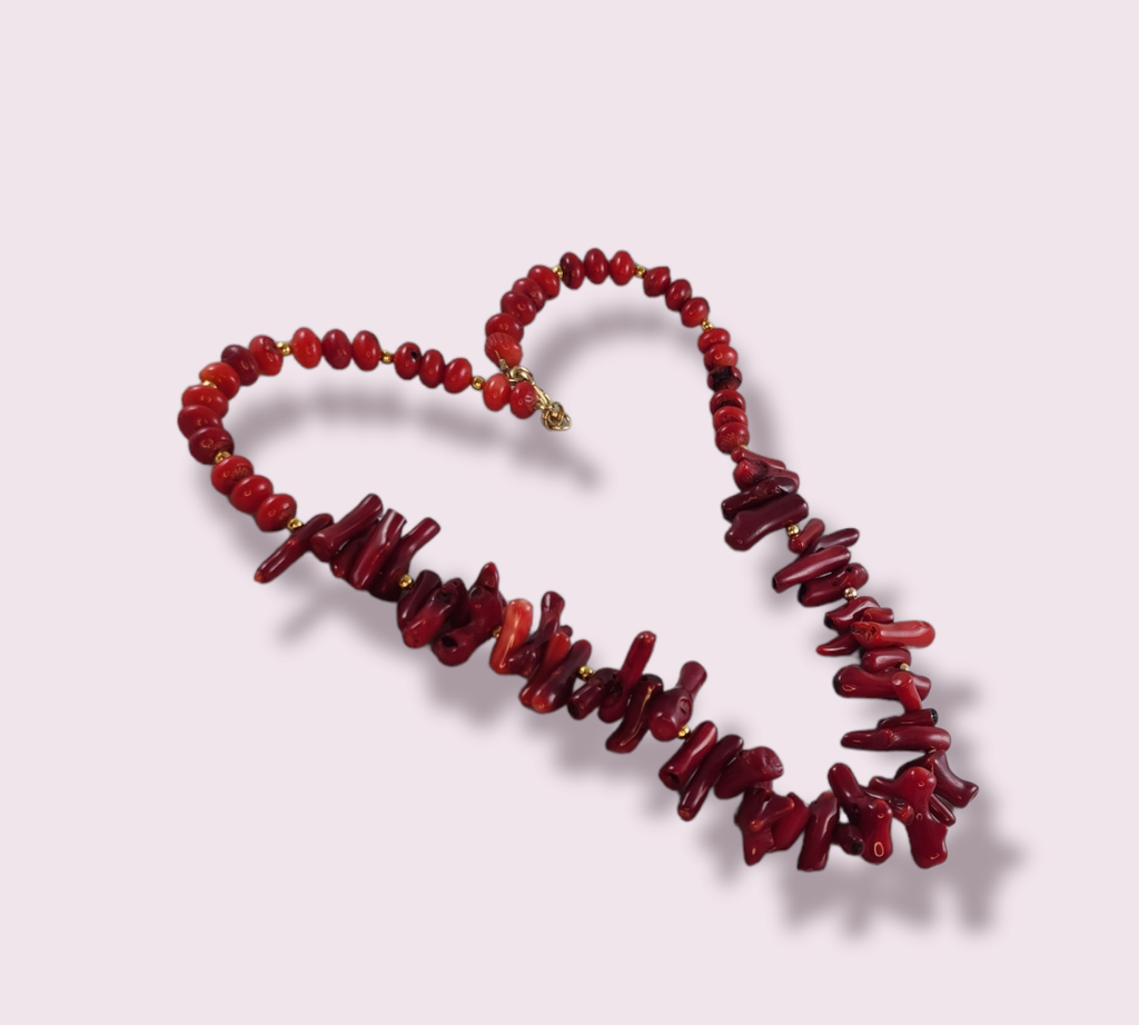 Scarlet Red Branch Necklace