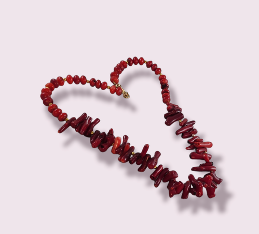 Scarlet Red Branch Necklace