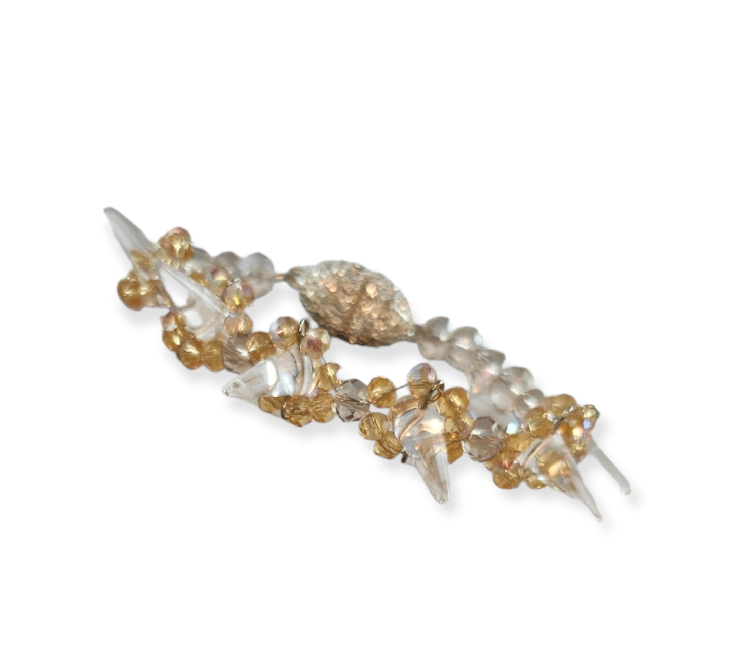 Gold Crystals & Cone bracelet