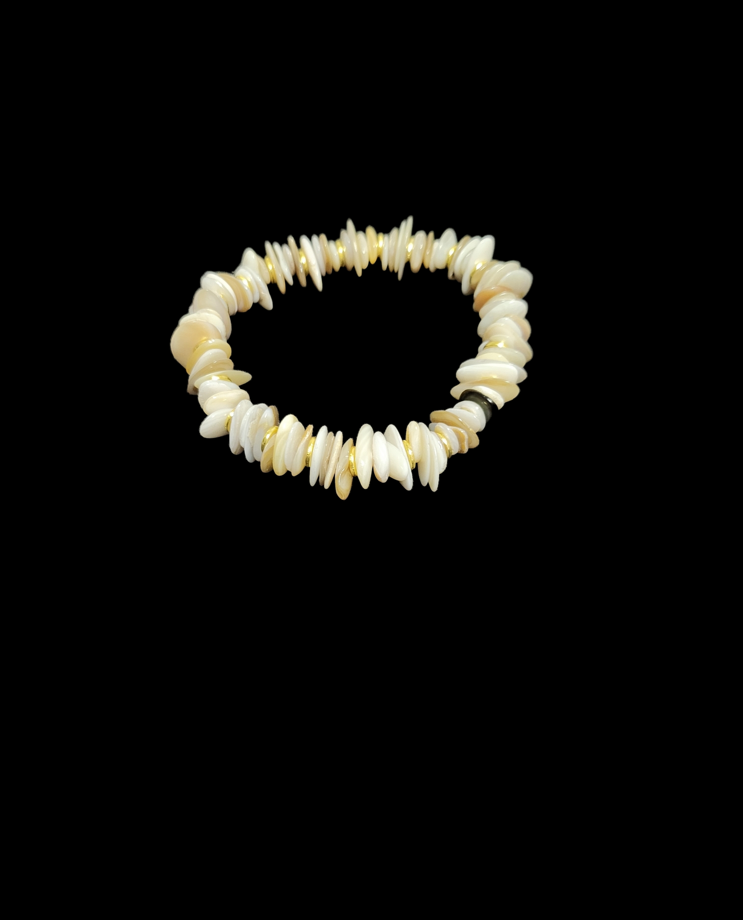 Mop of Pearl chip bracelet