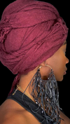 Boho Leather Fringed Earrings – Handcrafted Statement Jewelry