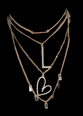 14kt Gold-Plated Link Charmed Necklace