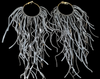 Boho Leather Fringed Earrings – Handcrafted Statement Jewelry
