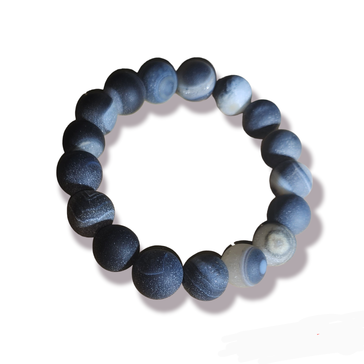 Black Crackled Agate