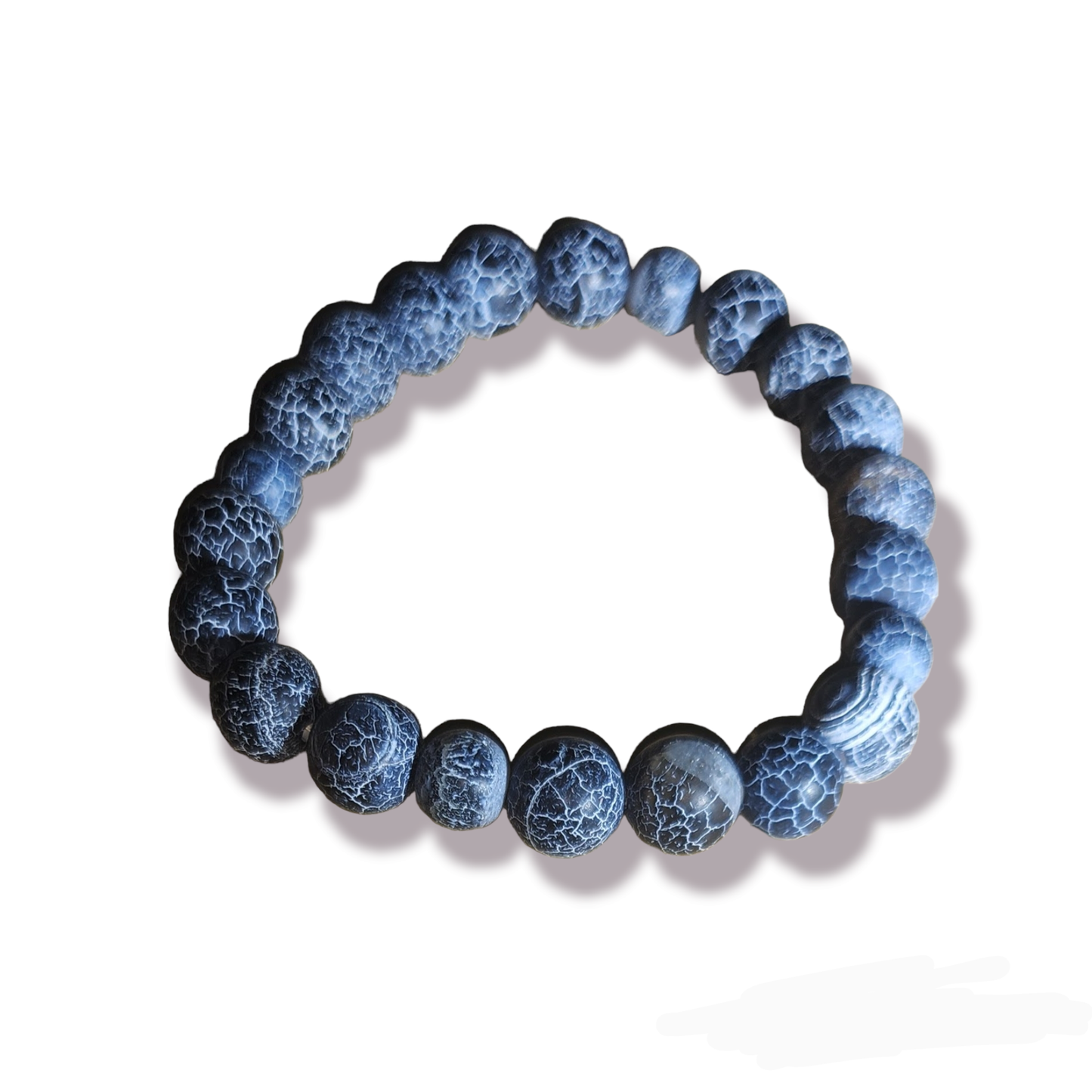 Black Crackled Agate