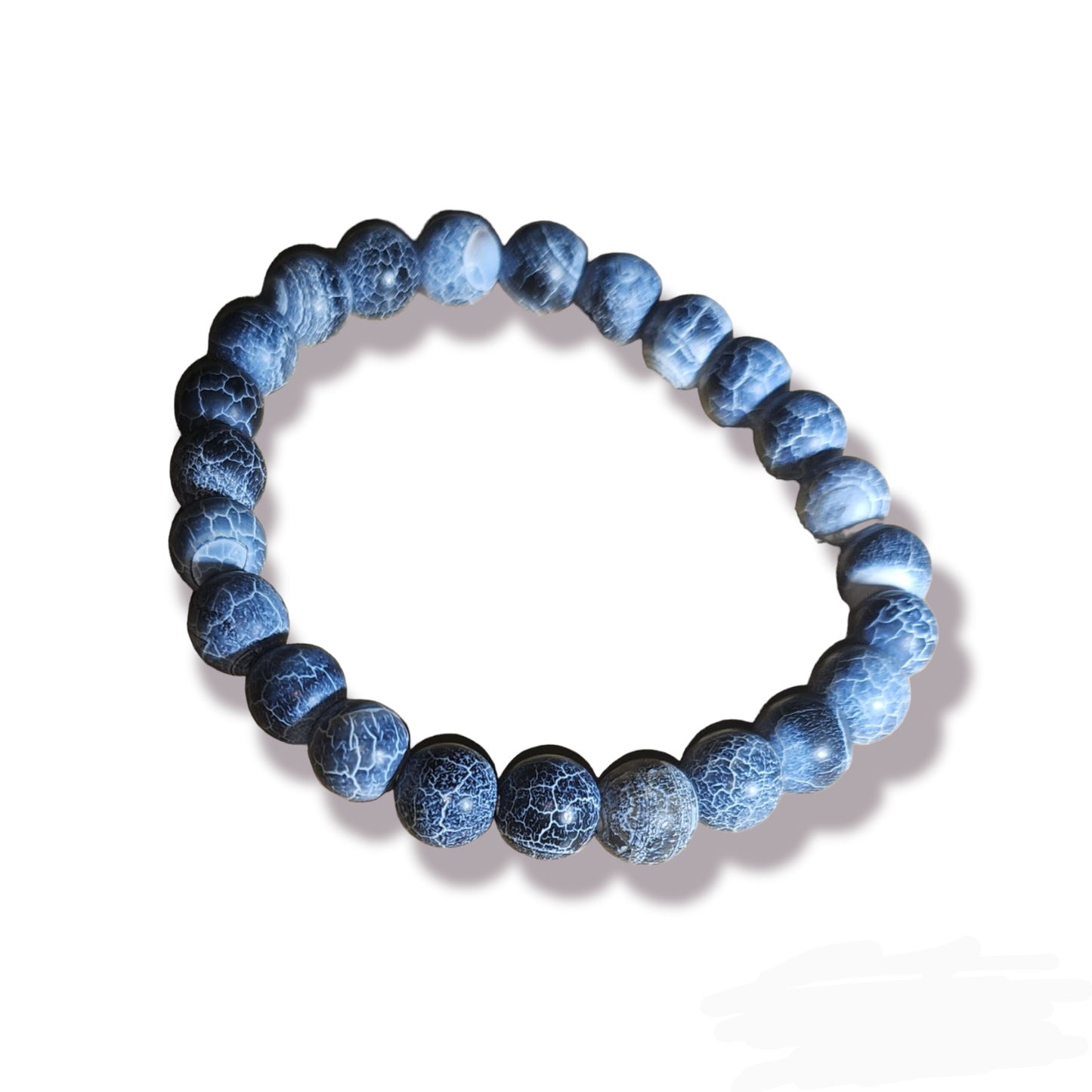 Black Crackled Agate
