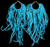 Boho Leather Fringed Earrings – Handcrafted Statement Jewelry