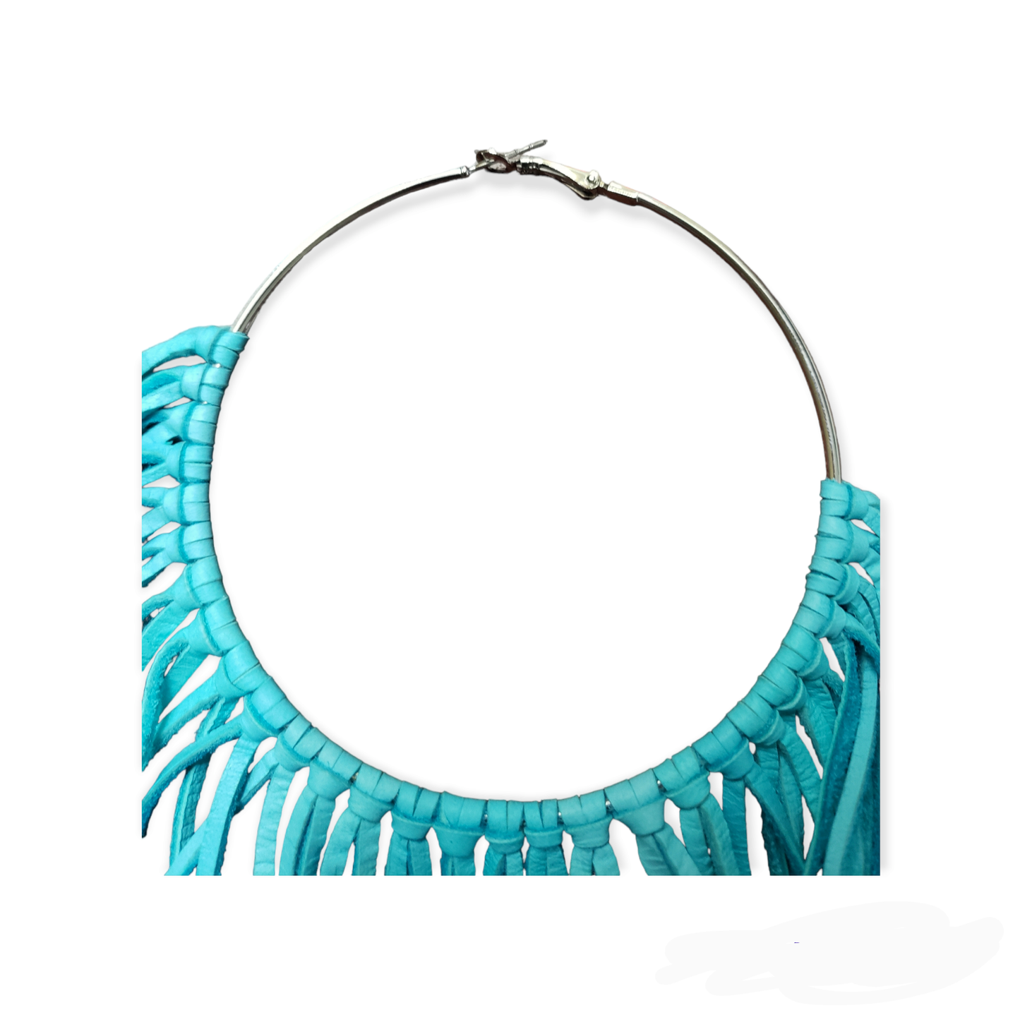 Boho Leather Fringed Earrings – Handcrafted Statement Jewelry