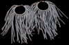 Boho Leather Fringed Earrings – Handcrafted Statement Jewelry