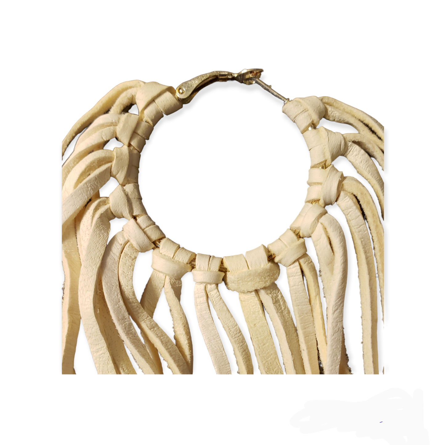 Boho Leather Fringed Earrings – Handcrafted Statement Jewelry