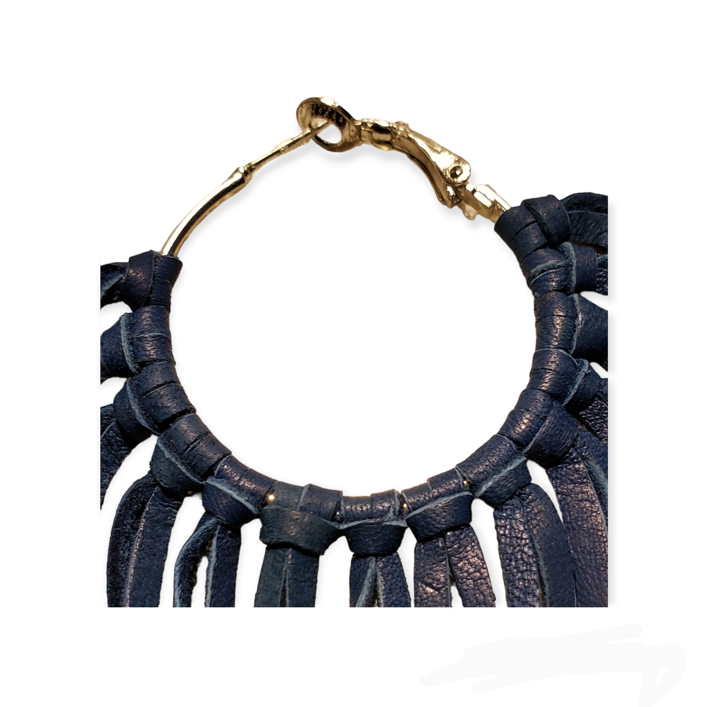 Boho Leather Fringed Earrings – Handcrafted Statement Jewelry