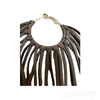 Boho Leather Fringed Earrings – Handcrafted Statement Jewelry