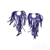 Boho Leather Fringed Earrings – Handcrafted Statement Jewelry