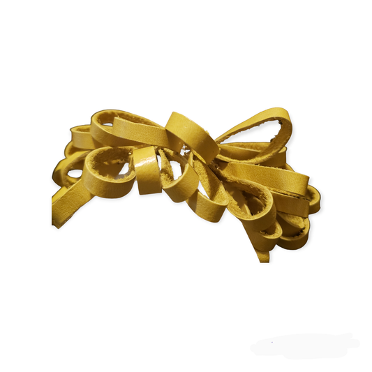 Yellow Premium Leather Hooped