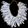 White Premium Leather Hooped