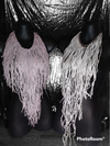 Soft Lilac Leather Fringe