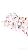 White Premium Leather Hooped