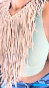 Milky Chocolate Premium Leather Fringe