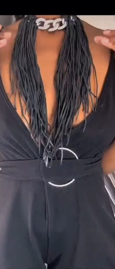 Star Studded Black Leather Fringe
