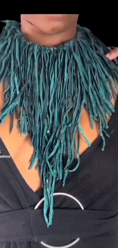 Waldgrüne Lederstreifen