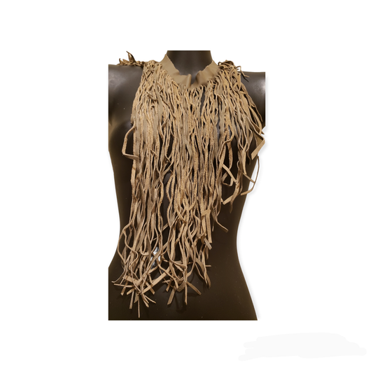 Malted Chocolate Milkshake Premium Fringed Choker