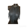 Blinged-Out Antique Gold & Leather Fringe
